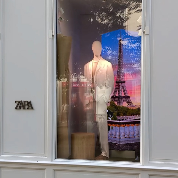 Zara escaparate Rivoli